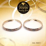 Argolla Celebrity Gold Variado 3 Tonos Líneas Oblicuas  - 530311