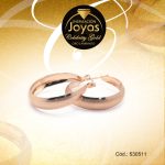 Argolla Celebrity Gold Variado Dorado Borde Ancho  - 530511