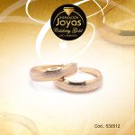 Argolla Celebrity Gold Variado Dorado Borde Ancho  - 530512