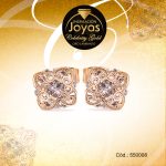 Zarcillo Celebrity Gold Tono Dorado Aleación Circón Trancadero: Mariposa   A: 1 cm L: 0,6 cm Flor - 550008