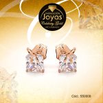 Zarcillo Celebrity Gold Tono Dorado Aleación Circón Trancadero: Mariposa   A: 0,9 cm L: 0,4 cm Cuadrado con Lazo - 550009