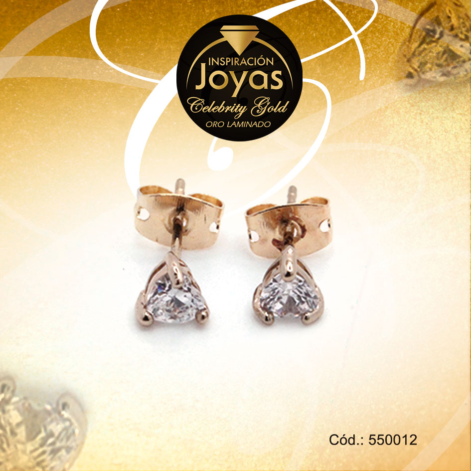 Zarcillo Celebrity Gold Tono Dorado Aleación Circón Trancadero: Mariposa A: 0,5 cm L: 0,4 cm Solitario - 550012 Zarcillo Celebrity Gold Tono Dorado Aleación Circón Trancadero: Mariposa A: 0,5 cm L: 0,4 cm Solitario - 550012 - Imagen 1