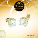 Zarcillo Celebrity Gold Tono Dorado Aleación Circón Trancadero: Mariposa   A: 0,4 cm L: 0,4 cm Solitario - 550016