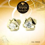 Zarcillo Celebrity Gold Tono Dorado Aleación Circón Trancadero: Mariposa   A: 0,7 cm L: 0,7 cm Triángulo - 550028