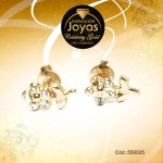 Zarcillo Celebrity Gold Tono Dorado Aleación Circón Trancadero: Mariposa   A: 1 cm L: 1 cm Flor - 550035