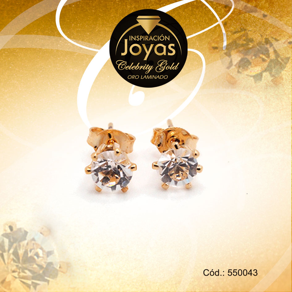 Zarcillo Celebrity Gold Tono Dorado Aleación Circón Trancadero: Mariposa A: 0,5 cm L: 1 cm Solitario - 550043 Zarcillo Celebrity Gold Tono Dorado Aleación Circón Trancadero: Mariposa A: 0,5 cm L: 1 cm Solitario - 550043 - Imagen 1
