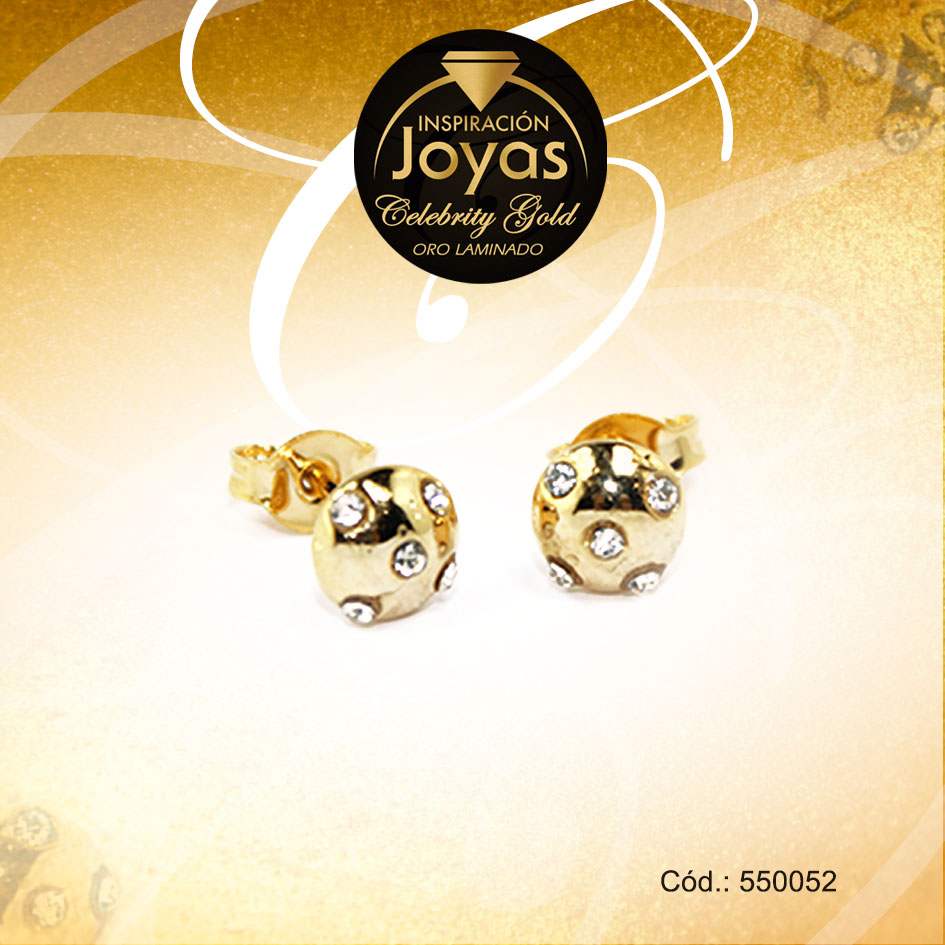 Zarcillo Celebrity Gold Tono Dorado Aleación Circón Trancadero: Mariposa A: 0,6 cm L: 0,6 cm Esfera - 550052 Zarcillo Celebrity Gold Tono Dorado Aleación Circón Trancadero: Mariposa A: 0,6 cm L: 0,6 cm Esfera - 550052 - Imagen 1