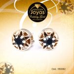 Zarcillo Celebrity Gold Tono Dorado Aleación Piedra Trancadero: Mariposa   A: 0,6 cm L: 0,5 cm Solitario Negro - 550062