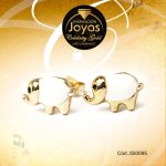 Zarcillo Celebrity Gold Tono Dorado Aleación Esmalte Trancadero: Mariposa   A: 1,2 cm L: 0,8 cm Elefante Blanco - 550095