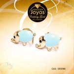 Zarcillo Celebrity Gold Tono Dorado Aleación Esmalte Trancadero: Mariposa   A: 1 cm L: 1 cm Elefante Azul - 550096