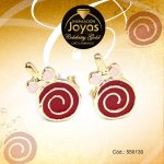 Zarcillo Celebrity Gold Tono Dorado Aleación Esmalte Trancadero: Mariposa   A: 0,5 cm L: 0,5 cm Chupeta Rojo - 550130