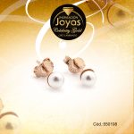 Zarcillo Celebrity Gold Tono Dorado Aleación Perla Trancadero: Mariposa   A: 0,5 cm L: 0,3 cm Solitario - 550198