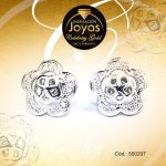 Zarcillo Celebrity Gold Tono Plateado Variado  Trancadero: Mariposa   A: 1,1 cm L: 0,2 cm Flor - 550207