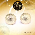 Zarcillo Celebrity Gold Tono Dorado Esfera  Trancadero: Mariposa   A: 1,5 cm L: 1,5 cm Repuje - 550217