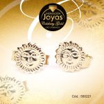 Zarcillo Celebrity Gold Tono Dorado Variado  Trancadero: Mariposa   A: 0,4 cm L: 0,4 cm Sol - 550221