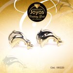 Zarcillo Celebrity Gold Tono Dorado Variado  Trancadero: Mariposa   A: 1,5 cm L: 0,2 cm Delfín - 550229