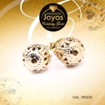 Zarcillo Celebrity Gold Tono Dorado Esfera  Trancadero: Mariposa   A: 0,6 cm L: 0,6 cm Filigrama - 550230