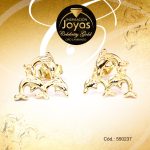 Zarcillo Celebrity Gold Tono Dorado Variado  Trancadero: Mariposa   A: 1,1 cm L: 1,1 cm Delfín - 550237