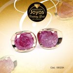 Zarcillo Celebrity Gold Tono Dorado Aleación Piedra Trancadero: Mariposa   A: 0,8 cm L: 1 cm Esfera  Morado - 550254