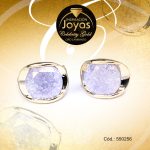 Zarcillo Celebrity Gold Tono Dorado Aleación Piedra Trancadero: Mariposa   A: 0,8 cm L: 1 cm Esfera  Lila - 550256