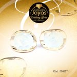 Zarcillo Celebrity Gold Tono Dorado Aleación Piedra Trancadero: Mariposa   A: 0,8 cm L: 1 cm Esfera  Blanco - 550257