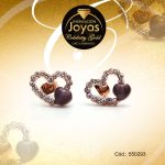 Zarcillo Celebrity Gold Tono Dorado Aleación Micro Circón Trancadero: Mariposa   A: 1,2 cm L: 1 cm Corazón - 550293