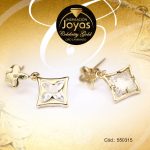 Zarcillo Celebrity Gold Tono Dorado Colgante  Trancadero: Mariposa   A: 1 cm L: 1,8 cm Rombo - 550315