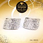 Zarcillo Celebrity Gold Tono Dorado Aleación Micro Circón Trancadero: Mariposa   A: 0,9 cm L: 1,7 cm Rectángulo - 550318