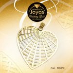 Dije Celebrity Gold Tono 2 Tonos Variado  Trancadero: 0   A: 4,5 cm L: 5,5 cm Corazón Filigrama  - 570002