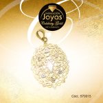 Dije Celebrity Gold Tono 3 Tonos Variado  Trancadero: 0   A: 3,5 cm L: 5,5 cm Flores Filigrama  - 570015