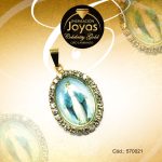 Dije Celebrity Gold Tono Dorado Religioso Micro Circón Trancadero: 0   A: 2 cm L: 3 cm Virgen La Milagrosa  - 570021