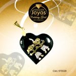 Dije Celebrity Gold Tono Dorado Aleación Esmalte Trancadero: 0   A: 2 cm L: 3 cm Niños Negro - 570028