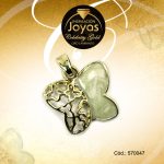 Dije Celebrity Gold Tono Dorado Aleación Piedra Trancadero: 0   A: 1,5 cm L: 2 cm Mariposa Verde - 570047