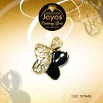 Dije Celebrity Gold Tono Dorado Aleación Piedra Trancadero: 0   A: 1,5 cm L: 2 cm Mariposa Negro - 570049