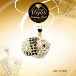 Dije Celebrity Gold Tono Dorado Aleación Micro Circón Trancadero: 0   A: 1,5 cm L: 1,5 cm Oso BlancoyNegro - 570057