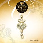 Dije Celebrity Gold Tono Dorado Aleación Micro Circón Trancadero: 0   A: 1 cm L: 3,5 cm Llave  - 570062