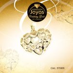 Dije Celebrity Gold Tono Dorado Aleación Piedra Trancadero: 0   A: 2,5 cm L: 3 cm Corazón Blanco - 570065