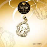 Dije Celebrity Gold Tono Dorado Aleación Micro Circón Trancadero: 0   A: 1,5 cm L: 2 cm Familia  - 570073