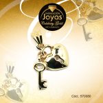 Dije Celebrity Gold Tono Dorado Variado  Trancadero: 0   A: 1,5 cm L: 2,5 cm Candado con Llave  - 570080