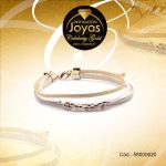 Pulsera Celebrity Gold Aleación Hilo 3 Tonos Esferas Blanco, Beige  - 58000620