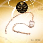 Pulsera Celebrity Gold Aleación Piedra Dorado Rectángulo  - 58001020