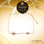 Pulsera Celebrity Gold Aleación Piedra Dorado Flor Multi Color  - 58001725