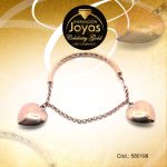 Pulsera Celebrity Gold Variado Colgante Dorado Corazones  - 580198