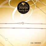 Cadena Celebrity Gold Dama Dorado Tejido Cola Topo Alterno con Barra  - 59002645