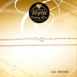 Cadena Celebrity Gold Dama Dorado Tejido Singapur  - 59010045