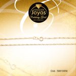 Cadena Celebrity Gold Dama Dorado Tejido Singapur  - 59010050