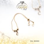 Pulsera de Acero Variado Dorado Luna, Estrella   Medida 20 cm - 8022620