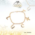 Pulsera de Acero Variado Dorado Lucky   Medida 20 cm - 8039520 - Imagen 2