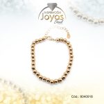 Pulsera de Acero Variado Dorado Esfera   Medida 18 cm - 8040918 - Imagen 2