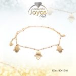 Pulsera de Acero Variado Dorado Ojo Turco   Medida 18 cm - 8041018